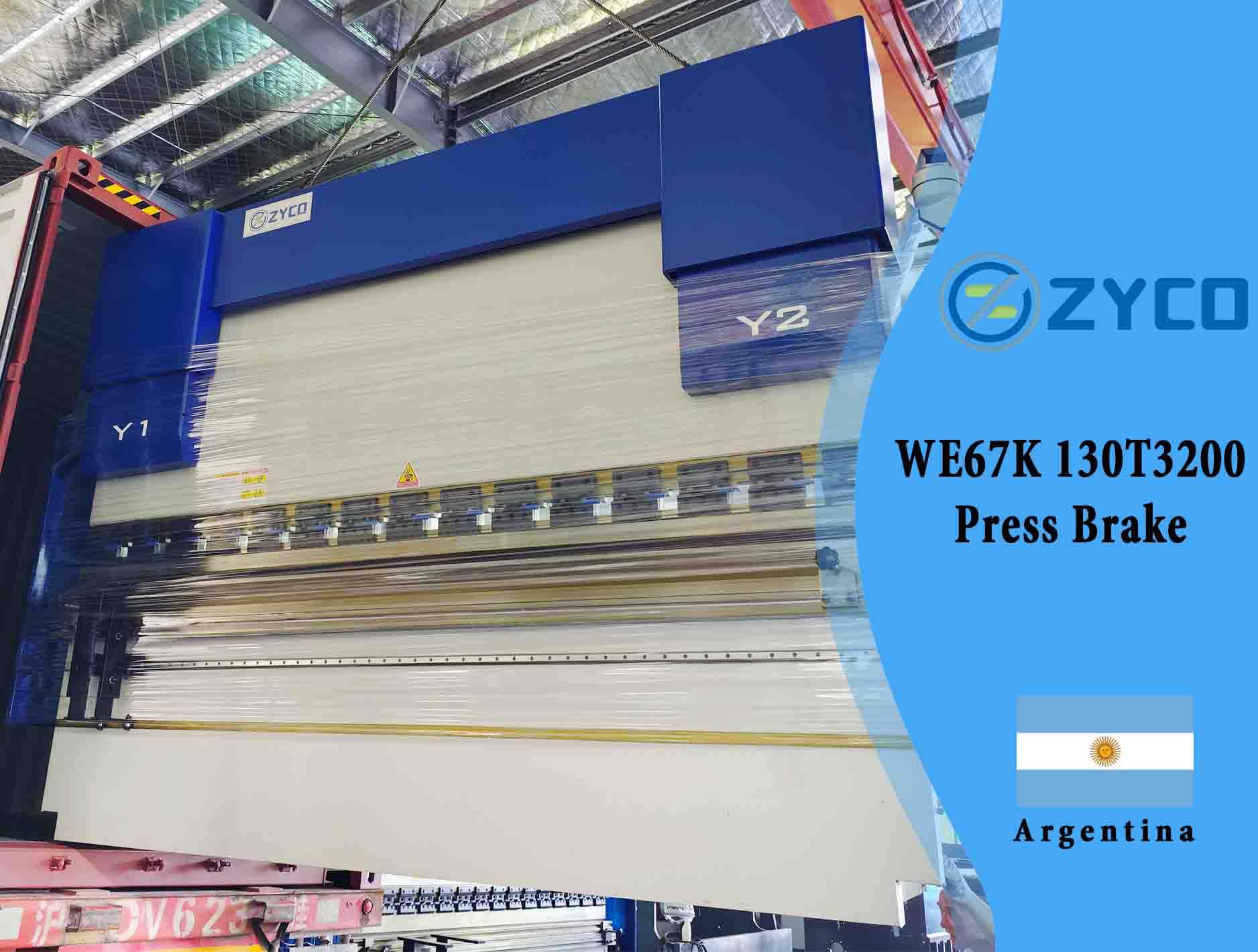 Argentina-WE67K 130T 3200 Prensa Dobradora CNC Automática