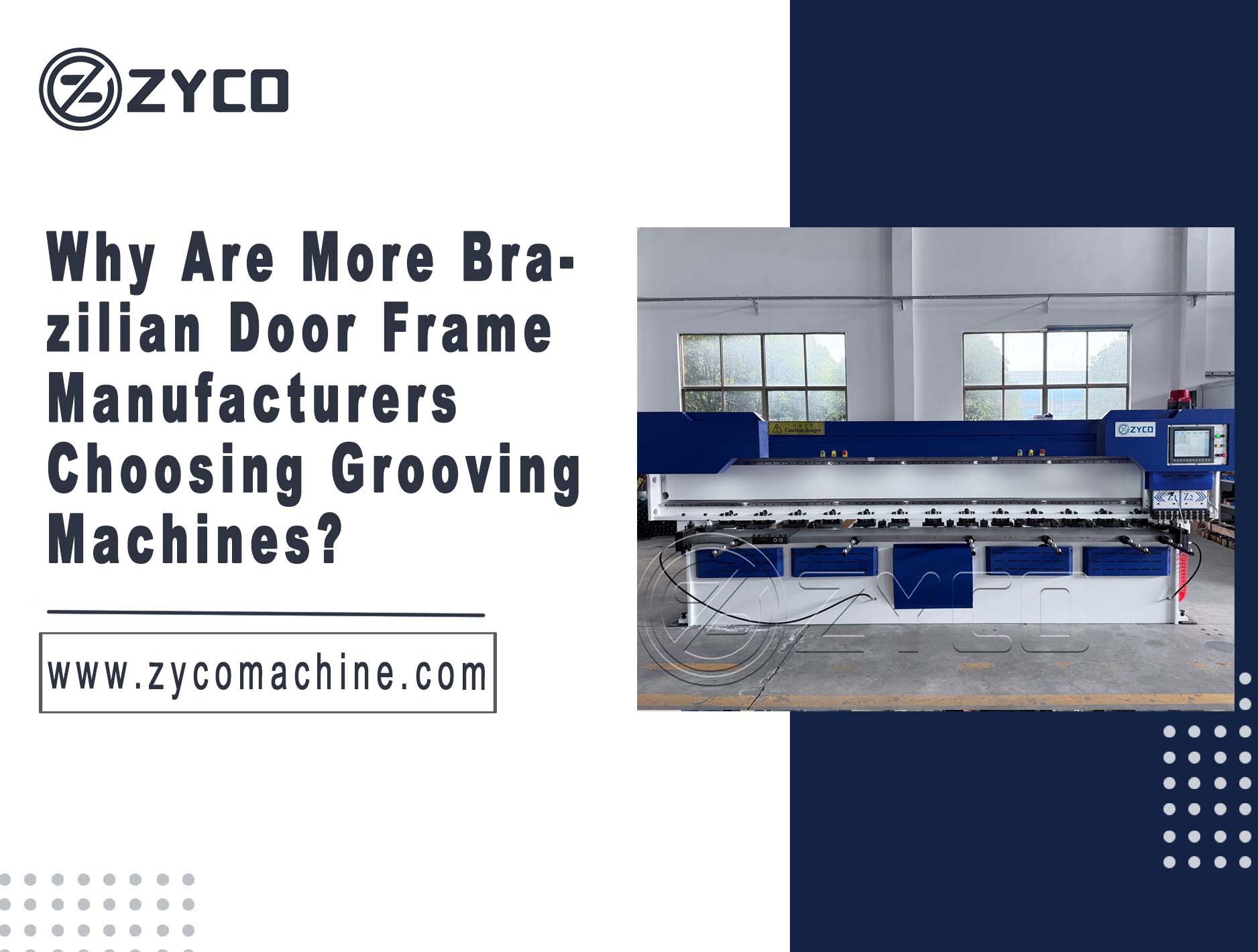 Why Are More Brazilian Door Frame Manufacturers Choosing Grooving Machines?
