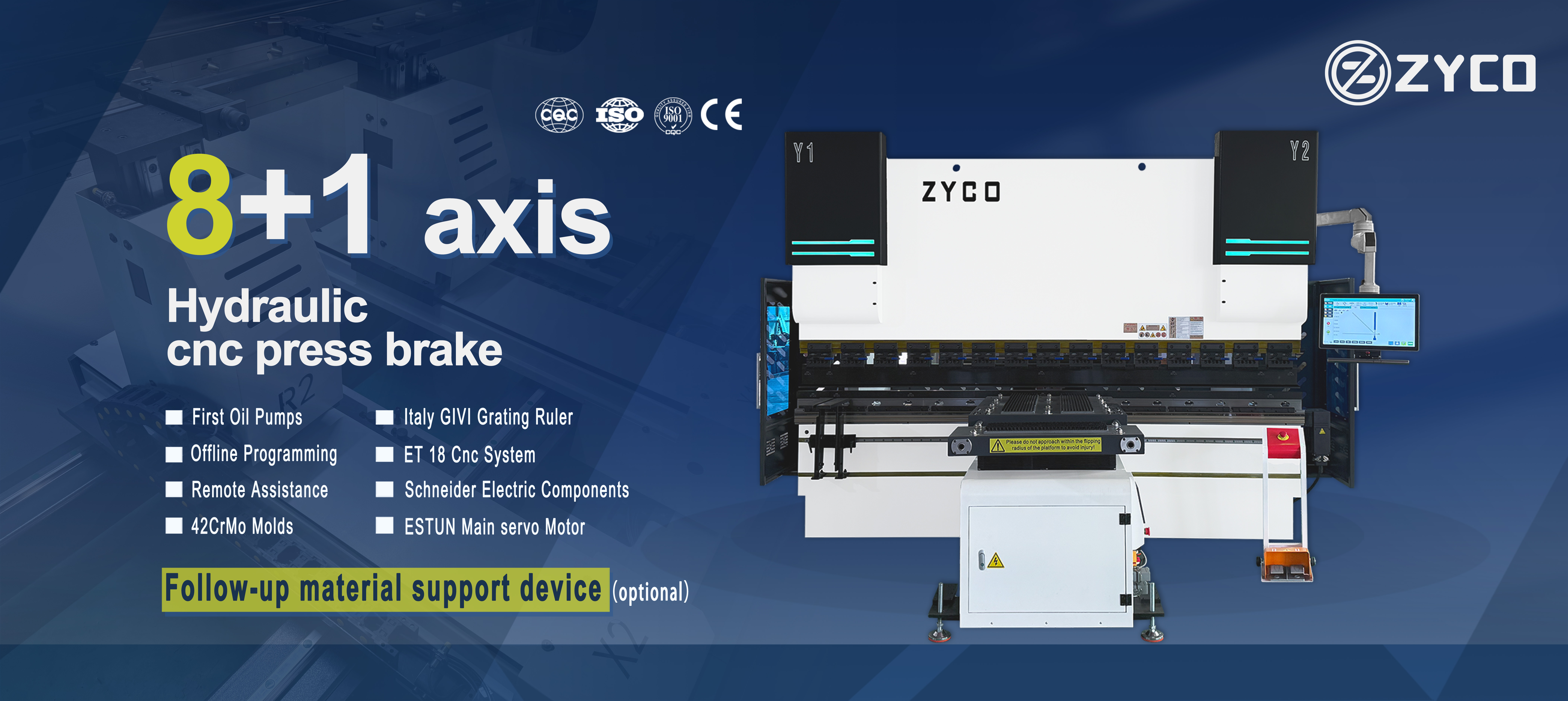 Freio hidráulico de prensa cnc