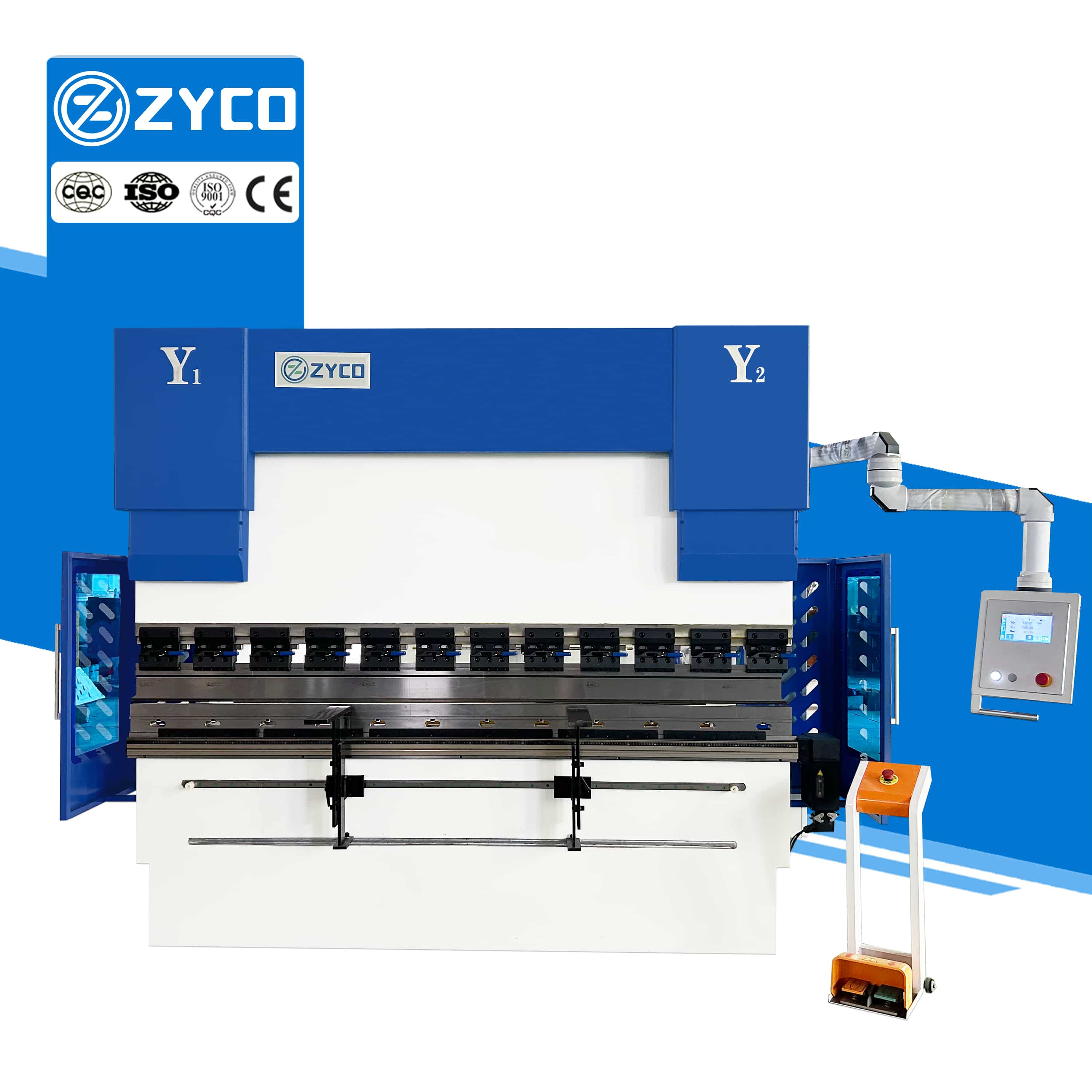 Boa qualidade 100 160tons CT8 CNC Pressione Freio para Processamento de Folha Metal Placa Hidráulica