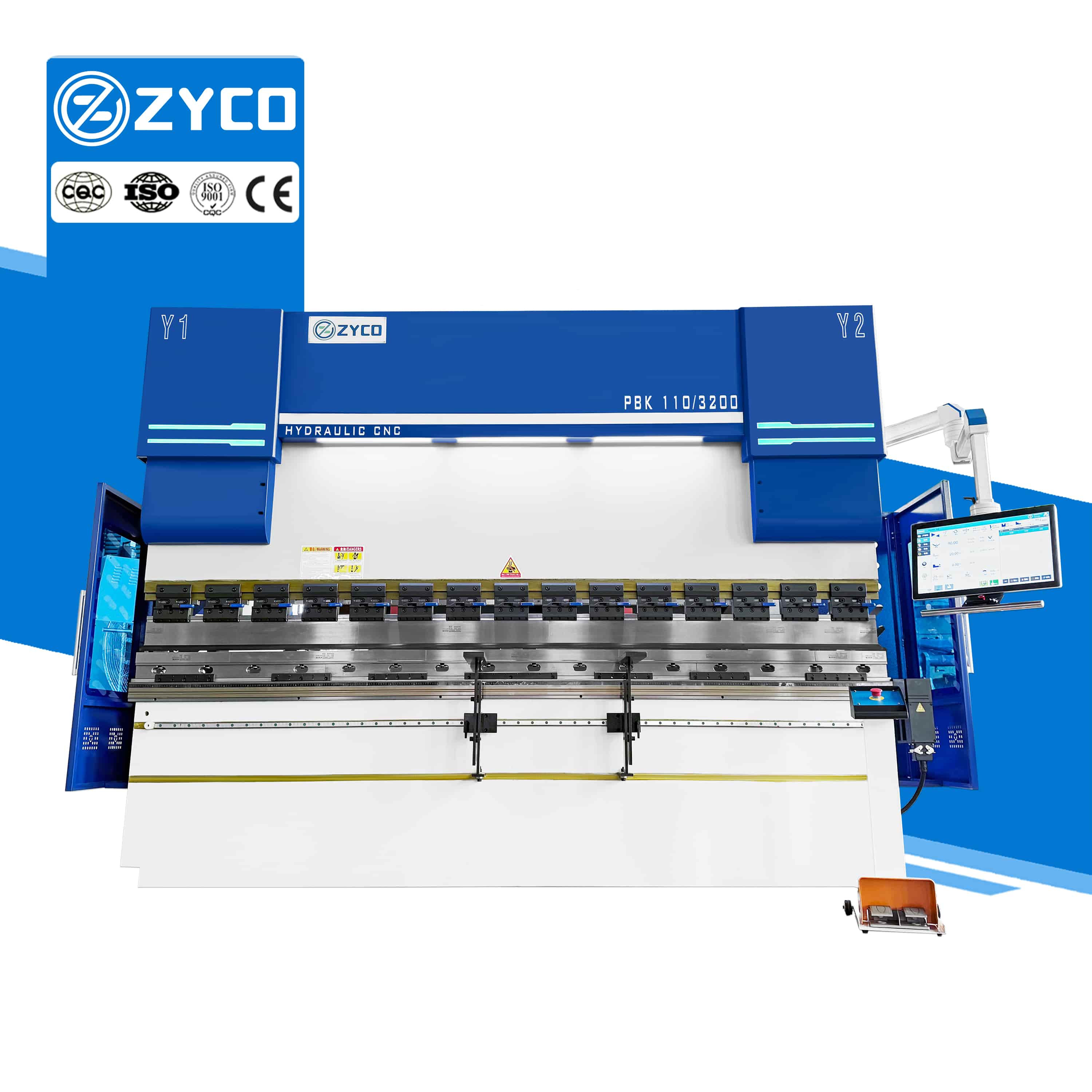 Máquina de prensa dobradeira hidráulica CNC para processamento de metal com sistema ET18, venda direta da fábrica