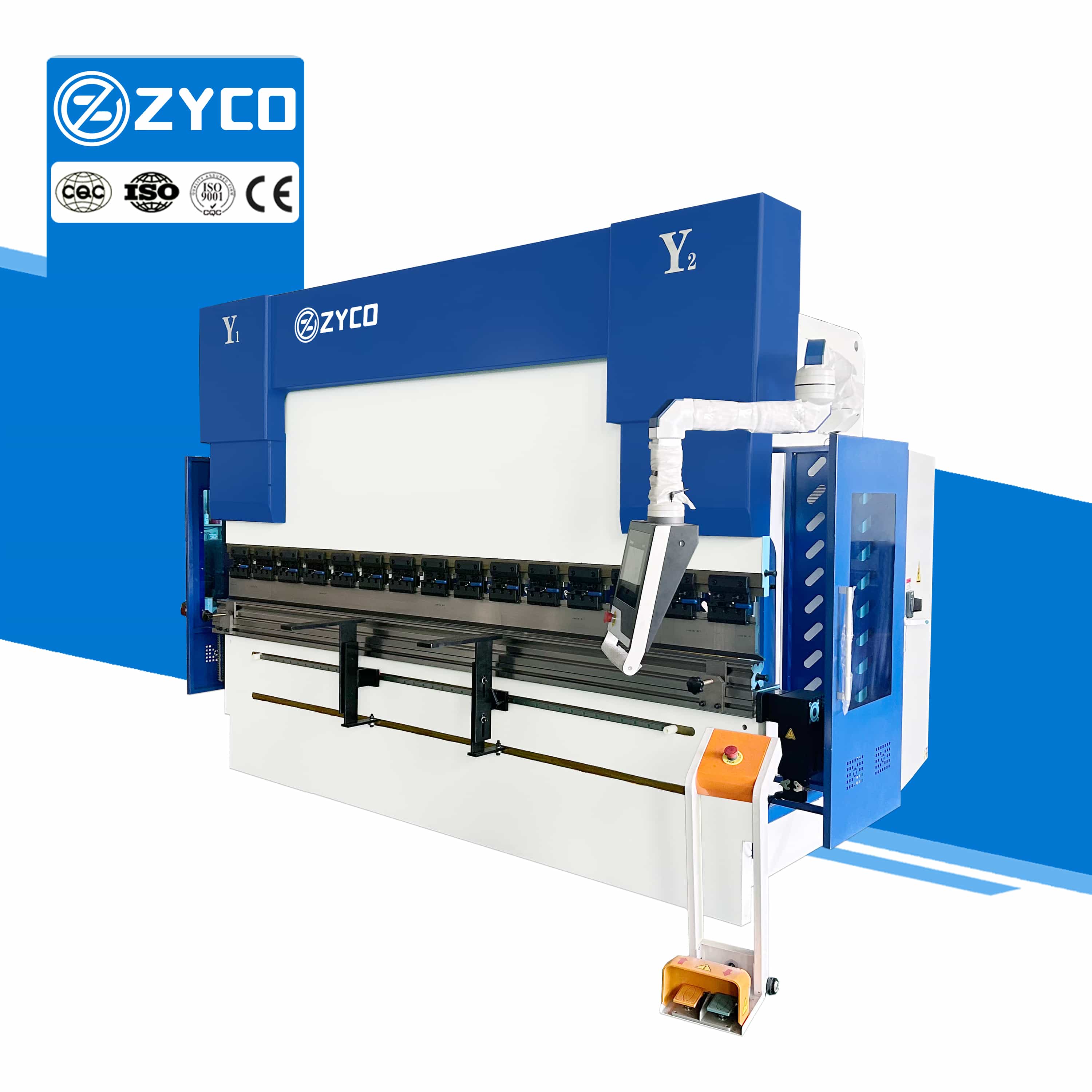 Dobradeira CNC DA53T de 200T e 3200mm com Sincronização Eletro-Hidráulica Avançada